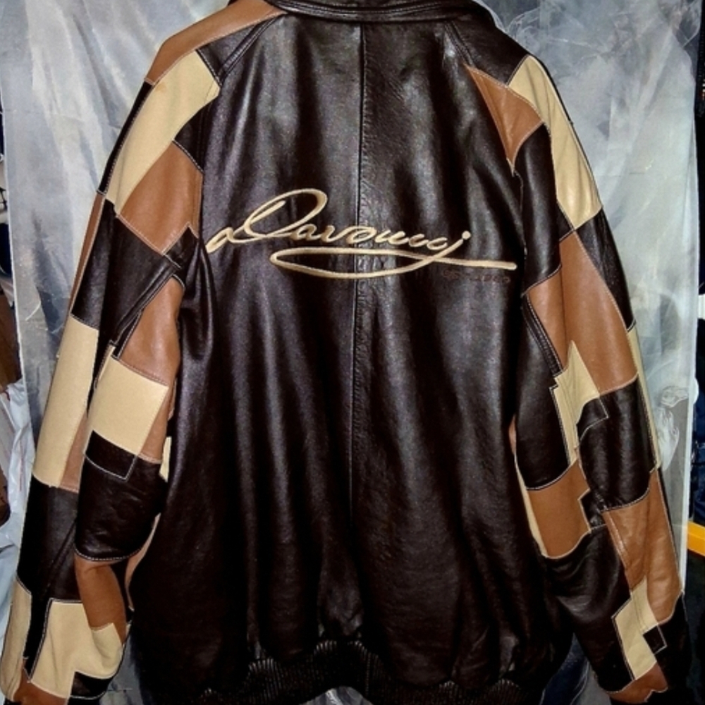 Davoucci Calfskin Leather Jacket & Custom  Timberland Boots Set New  2xL & 12 - Picture 6 of 16